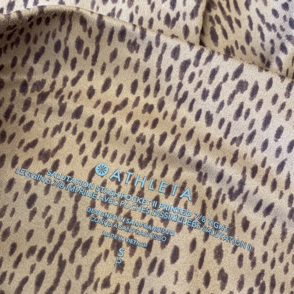 Athleta 🐆 Salutation Stash 7/8 Tights SP - Picture 9 of 9